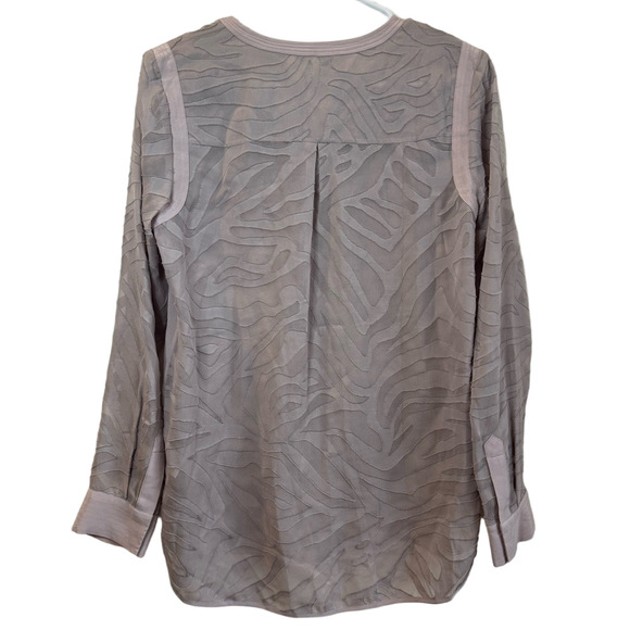 REBECCA TAYLOR ‘Liger’ Silk Long Sleeve Top - Picture 12 of 13